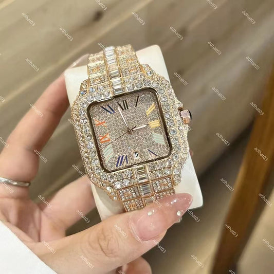 Moissanite Iced Out Designer Mens Watch for Men High Quality Montre Automatic Movement Watches Orologio. Montre De Luxe I19 38
