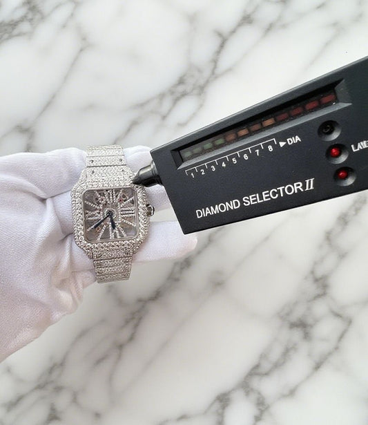 GRA Designer Unisex Hip-Hop Style VVS Moissanite G Iced Out Automatic Mechanical Watch with Premium Quality Construction